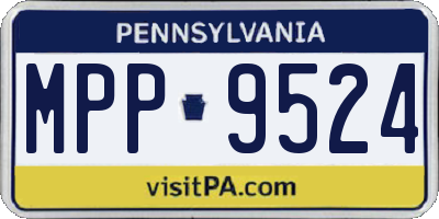 PA license plate MPP9524