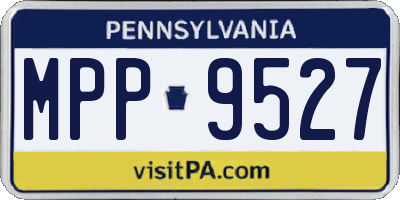 PA license plate MPP9527