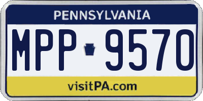 PA license plate MPP9570