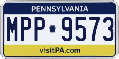 PA license plate MPP9573