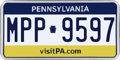 PA license plate MPP9597
