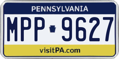 PA license plate MPP9627