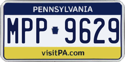 PA license plate MPP9629