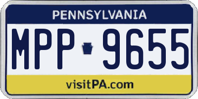 PA license plate MPP9655