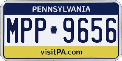 PA license plate MPP9656