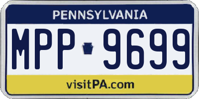 PA license plate MPP9699