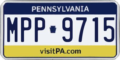 PA license plate MPP9715
