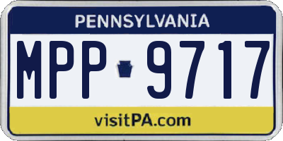 PA license plate MPP9717