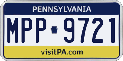 PA license plate MPP9721
