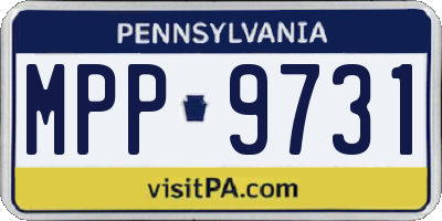 PA license plate MPP9731