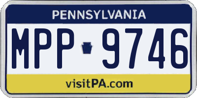 PA license plate MPP9746