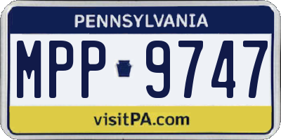 PA license plate MPP9747