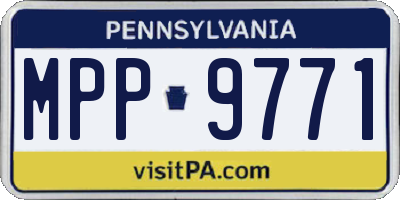 PA license plate MPP9771