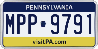 PA license plate MPP9791