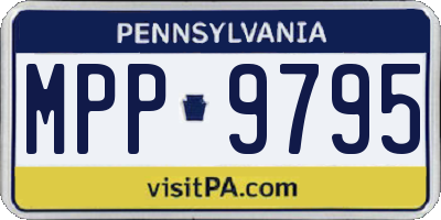 PA license plate MPP9795