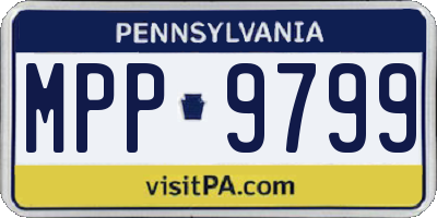 PA license plate MPP9799