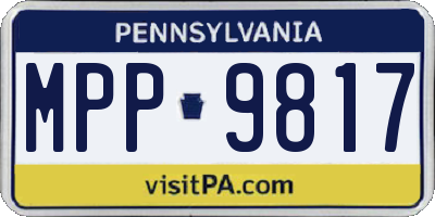 PA license plate MPP9817
