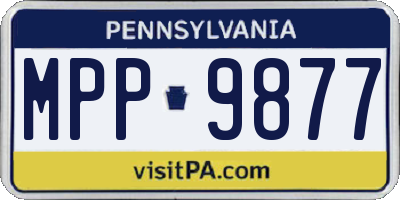 PA license plate MPP9877