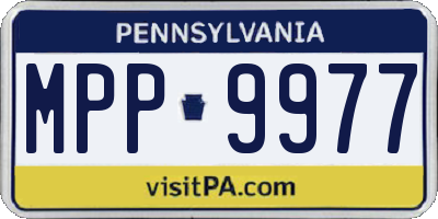 PA license plate MPP9977
