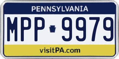 PA license plate MPP9979
