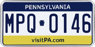 PA license plate MPQ0146