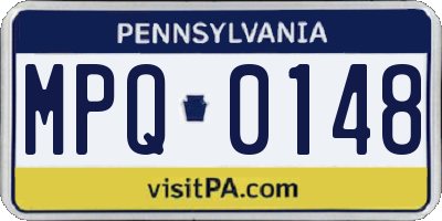 PA license plate MPQ0148