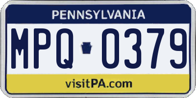 PA license plate MPQ0379