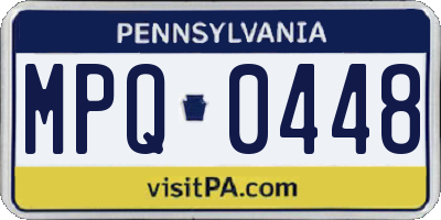 PA license plate MPQ0448
