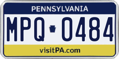 PA license plate MPQ0484
