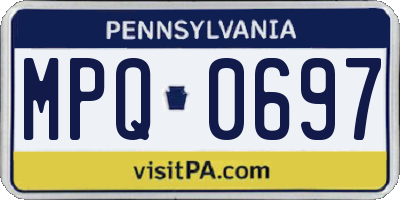PA license plate MPQ0697