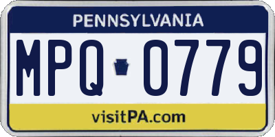 PA license plate MPQ0779
