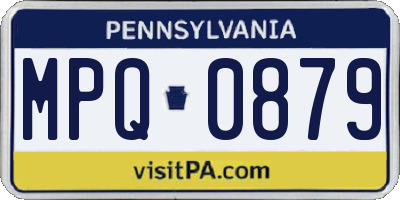 PA license plate MPQ0879