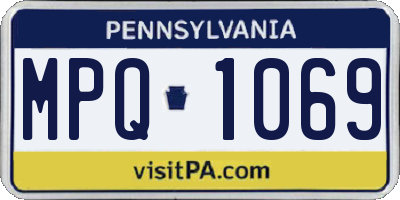 PA license plate MPQ1069