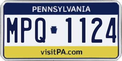 PA license plate MPQ1124