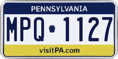 PA license plate MPQ1127
