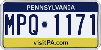 PA license plate MPQ1171