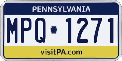 PA license plate MPQ1271