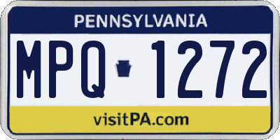 PA license plate MPQ1272