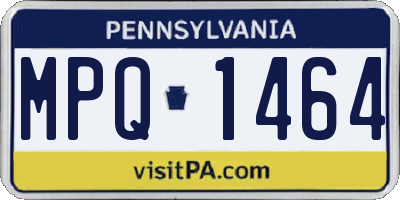 PA license plate MPQ1464