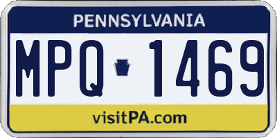 PA license plate MPQ1469