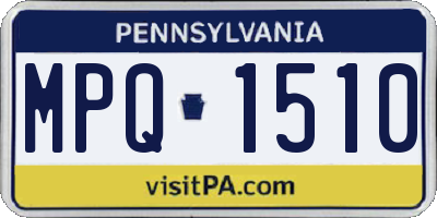 PA license plate MPQ1510