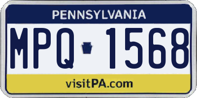 PA license plate MPQ1568