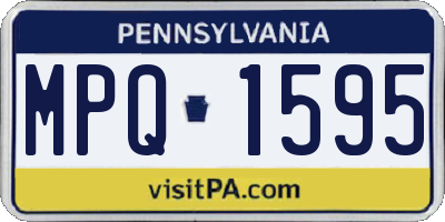 PA license plate MPQ1595