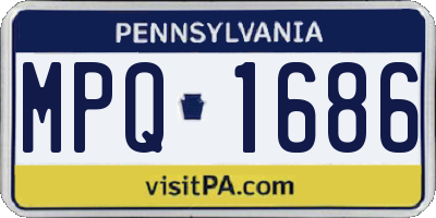 PA license plate MPQ1686