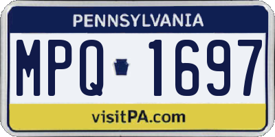 PA license plate MPQ1697