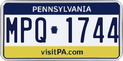 PA license plate MPQ1744