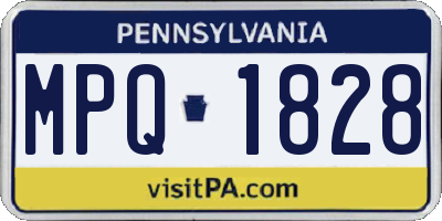 PA license plate MPQ1828