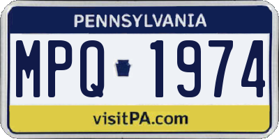 PA license plate MPQ1974
