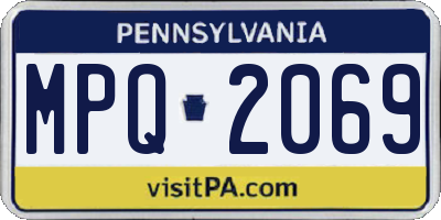 PA license plate MPQ2069