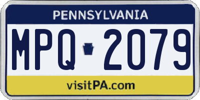 PA license plate MPQ2079